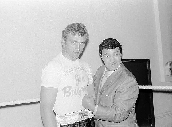 Rocky Marciano with Joe Bugner May 1969