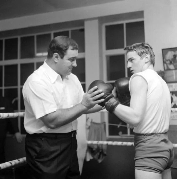 Framed Print : Rocky Marciano with Pat Dwyer November 1965 Framed Print : Rocky Marciano with Pat Dwyer November 1965