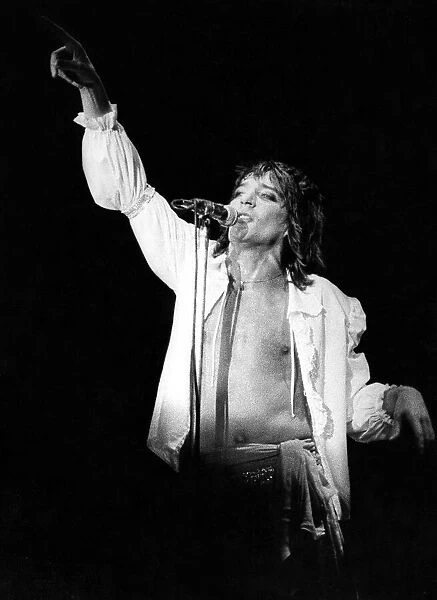 Rod Stewart performing - November 1976