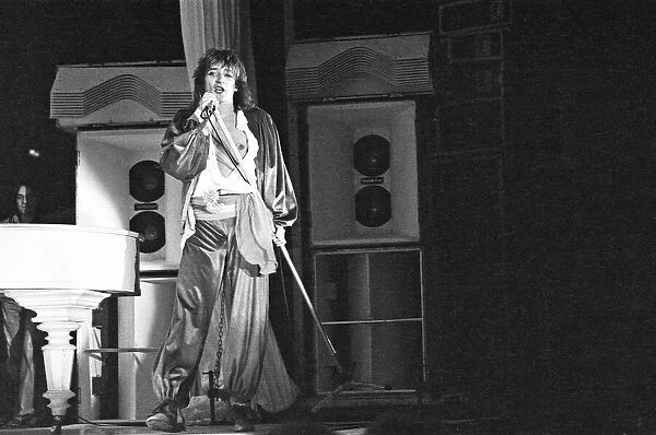 Rod Stewart performing on stage at the Edenhall just outside Amsterdam city centre