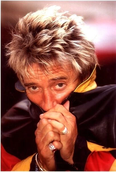 Rod Stewart back stage at his 1998 New York Concert
