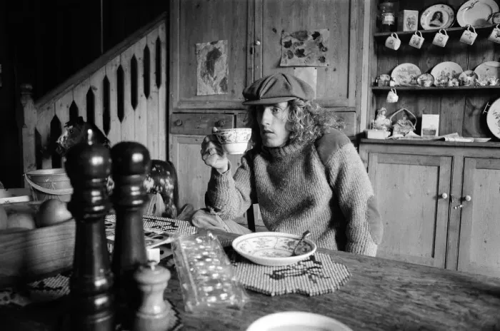 Framed Print : Roger Daltrey, lead singer of The Who rock group, at home on his 300 acre farm in Sussex Framed Print : Roger Daltrey, lead singer of The Who rock group, at home on his 300 acre farm in Sussex