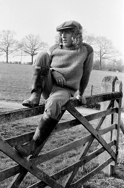 Roger Daltrey, lead singer of The Who rock group, at home on his 300 acre farm in Sussex