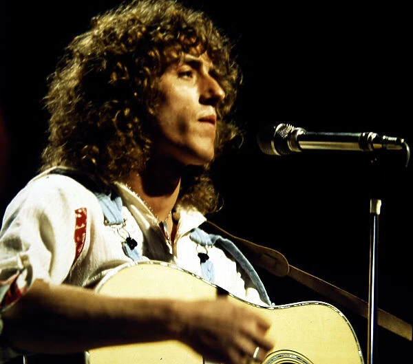Roger Daltrey - Pop Star seen here during rehearsals for the BBC television