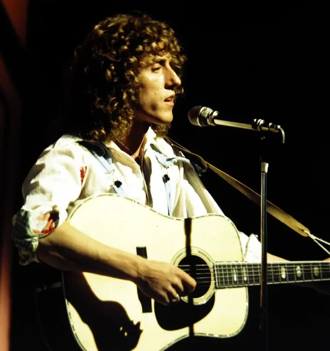 Framed Print : Roger Daltrey - Pop Star seen here during rehearsals for the BBC television Framed Print : Roger Daltrey - Pop Star seen here during rehearsals for the BBC television
