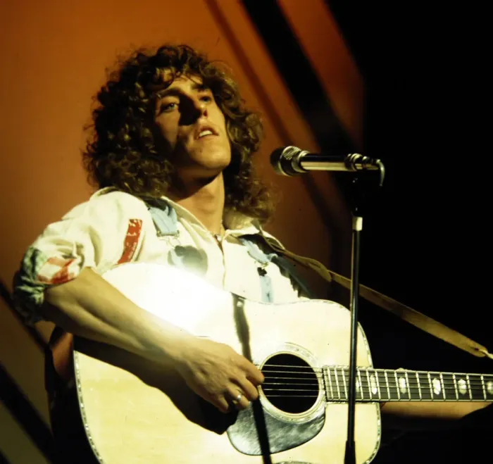 Framed Print : Roger Daltrey - Pop Star seen here during rehearsals for the BBC television Framed Print : Roger Daltrey - Pop Star seen here during rehearsals for the BBC television