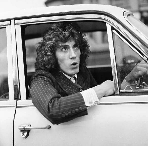 Roger Daltrey, singer of British rock group The Who, pictured after his appearance in