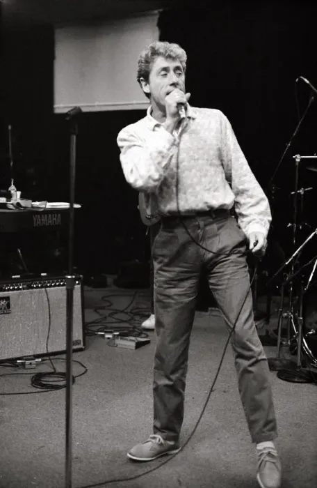 Framed Print : Roger Daltrey former singer of The Who'- November 1985 Is rehearsing