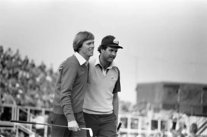 Framed Print : Bill Rogers, 29, from Texas, wins the 1981 Open golf championship at Sandwich, Kent