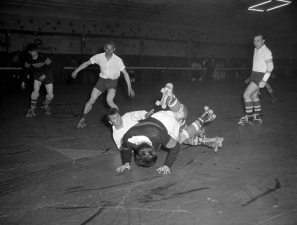 Roller Skating Football, 18th May 1956