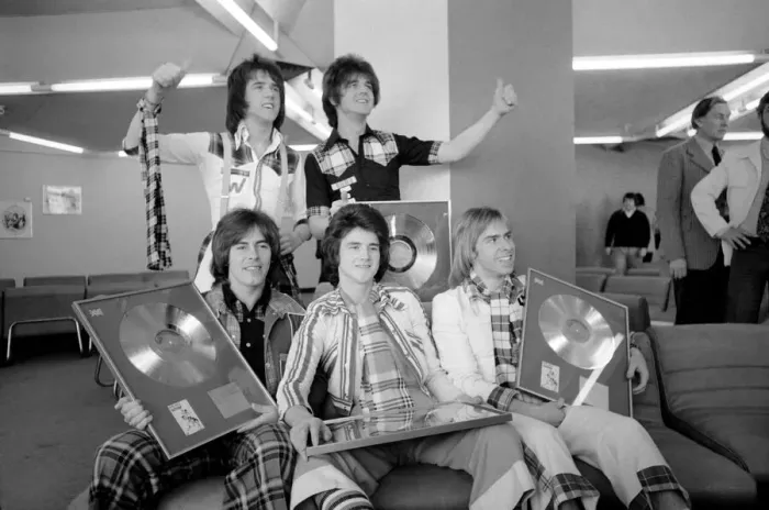 Framed Print : Rolling In Gold: The Bay City Rollers. March 1975 75-01648-002 Framed Print : Rolling In Gold: The Bay City Rollers. March 1975 75-01648-002