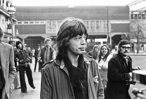 Rolling Stone Mick Jagger who attended court in Aylesbury courthouse in support of fellow