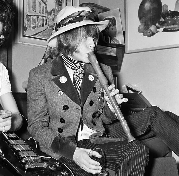 The Rolling Stones: 22nd January 1967 Brian Jones backstage before their appearance