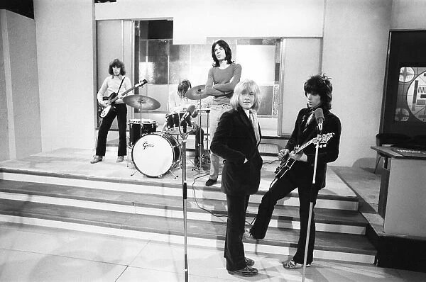 Rolling Stones: 29th November 1968 during rehearsals at the Wembley Park Studios for
