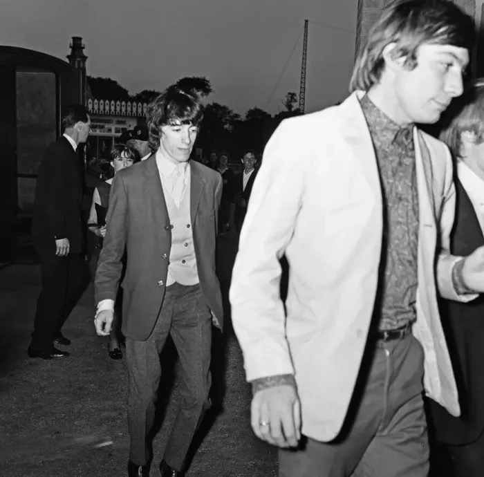Framed Print : Rolling Stones arriving at the Belle Vue theatre were they will be performing