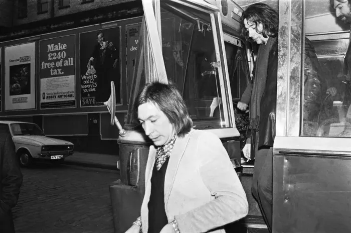 Framed Print : Rolling Stones arriving at Empire Theatre, Liverpool, England. 12th March 1971 Framed Print : Rolling Stones arriving at Empire Theatre, Liverpool, England. 12th March 1971