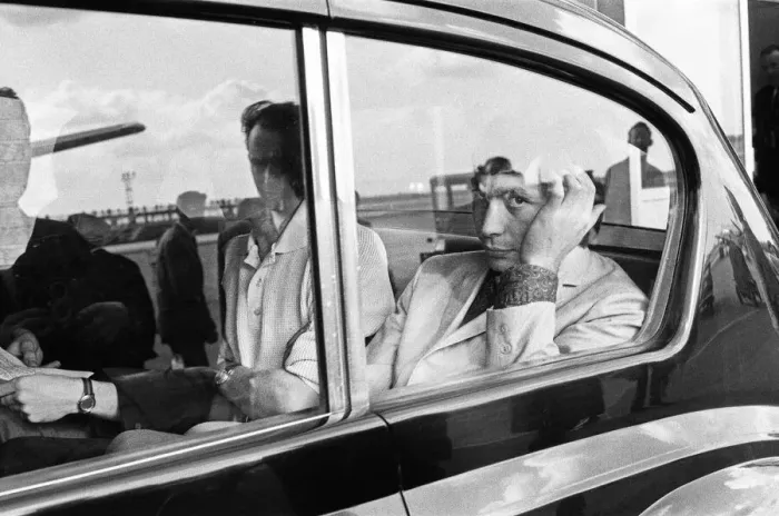 Framed Print : Rolling Stones arriving at Manchester Airport for concert at the Belle Vue theatre Framed Print : Rolling Stones arriving at Manchester Airport for concert at the Belle Vue theatre