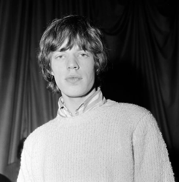 The Rolling Stones backstage at The ABC Theatre, Belfast. Mick Jagger