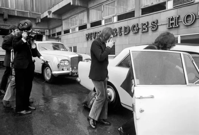 Framed Print : Rolling Stones: Charlie Watts at their hotel in Newcastle upon Tyne. March 1971