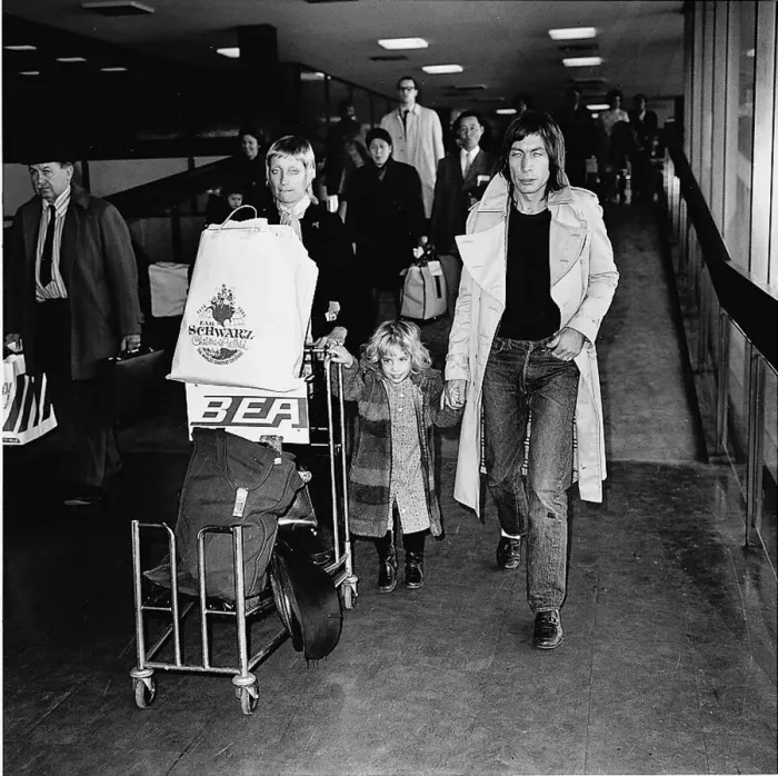 Framed Print : Rolling Stones: Charlie Watts, his wife Shirley and their three year old daughter Framed Print : Rolling Stones: Charlie Watts, his wife Shirley and their three year old daughter