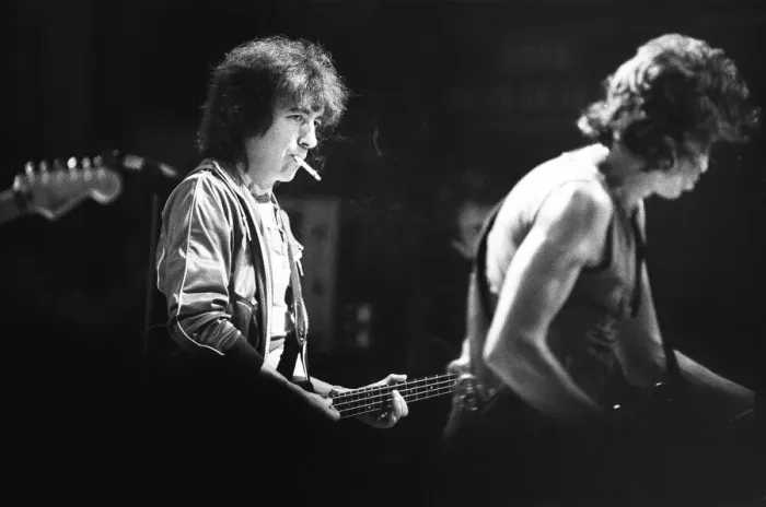 Framed Print : The Rolling Stones in concert at the Capital Theatre Aberdeen. 26th May 1982