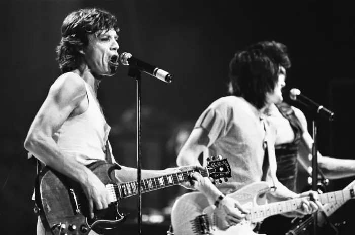 Framed Print : The Rolling Stones in concert at the Capital Theatre Aberdeen