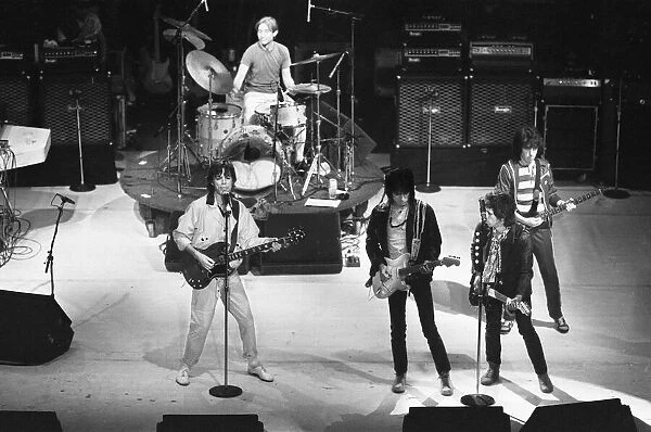 The Rolling Stones in concert at the Capital Theatre Aberdeen. 26th May 1982