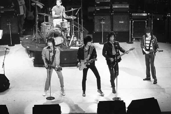 The Rolling Stones in concert at the Capital Theatre Aberdeen. 26th May 1982