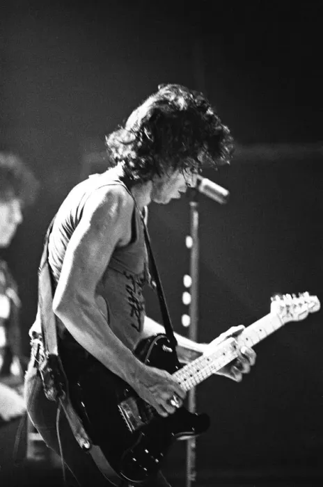 Framed Print : The Rolling Stones in concert at the Capital Theatre Aberdeen. 26th May 1982