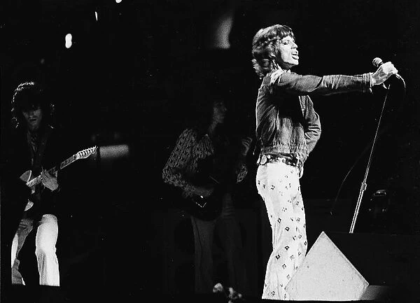 The Rolling Stones in concert for Nicaragua, held at The Forum, Inglewood, Los Angeles