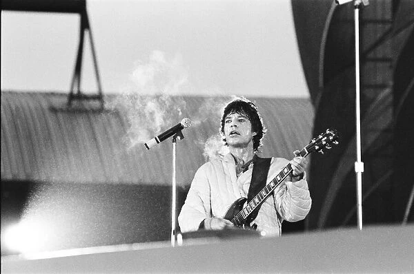 Rolling Stones in concert at St James Park Newcastle. 23rd June 1982
