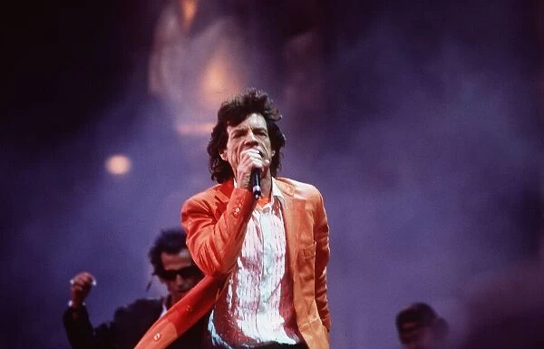 Rolling Stones in concert at Wembley Stadium 11th June 1999 Mick Jagger singing