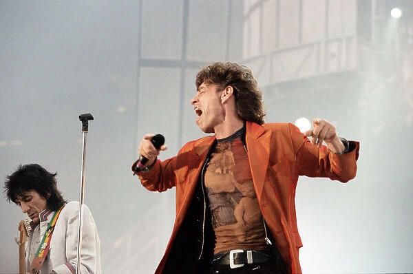 Rolling Stones in concert at Wembley Stadium. 11th July 1995