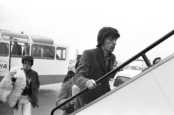 The Rolling Stones departure for America where they are to appear on the Ed Sullivan