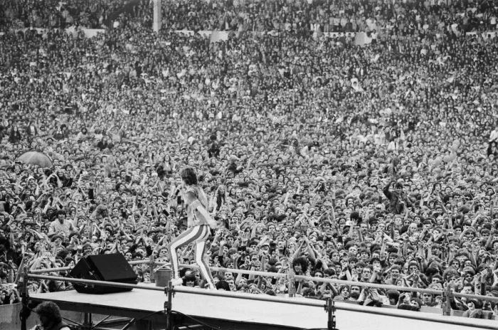 Framed Print : The Rolling Stones European Tour 1982. Wembley Stadium 26th June 1982 Framed Print : The Rolling Stones European Tour 1982. Wembley Stadium 26th June 1982