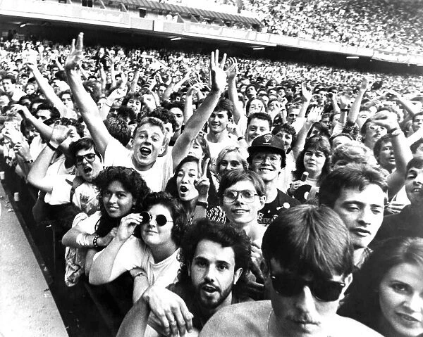 Rolling Stones: Fans at Cardiff Arms Park 17th July 1990