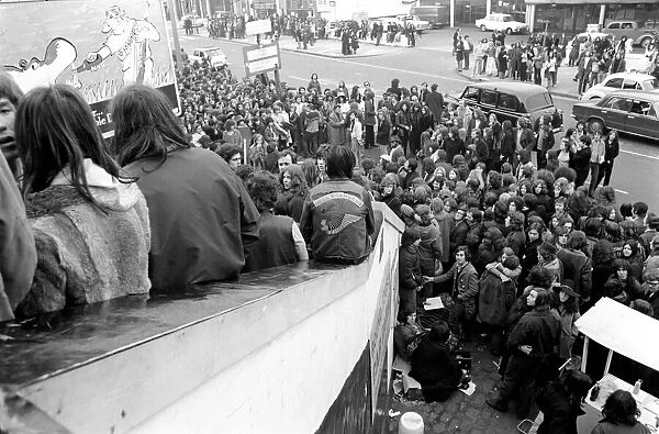The Rolling Stones fans at the last concert of their tour at the Round House, London