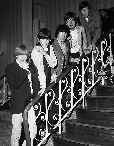 The Rolling Stones at The Imperial Ballroom Nelson, Lancashire l-r Brian Jones
