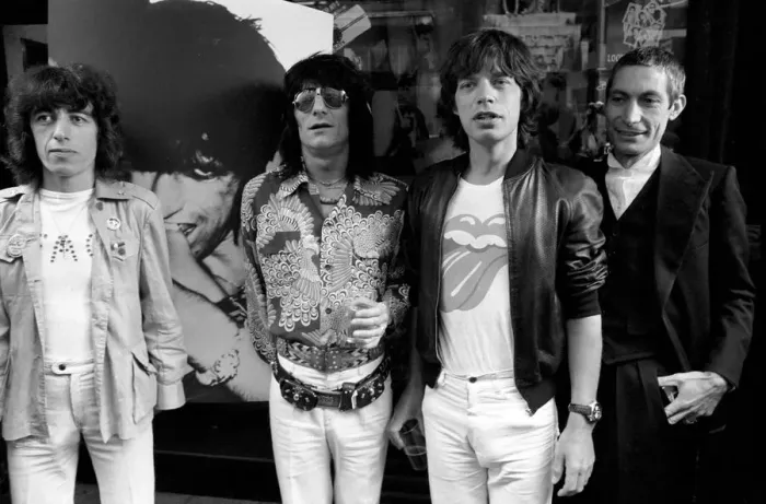 Framed Print : The Rolling Stones without Keith Richard launched their new record Framed Print : The Rolling Stones without Keith Richard launched their new record