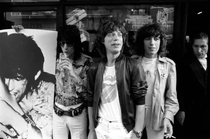 Framed Print : The Rolling Stones without Keith Richard launched their new record Framed Print : The Rolling Stones without Keith Richard launched their new record