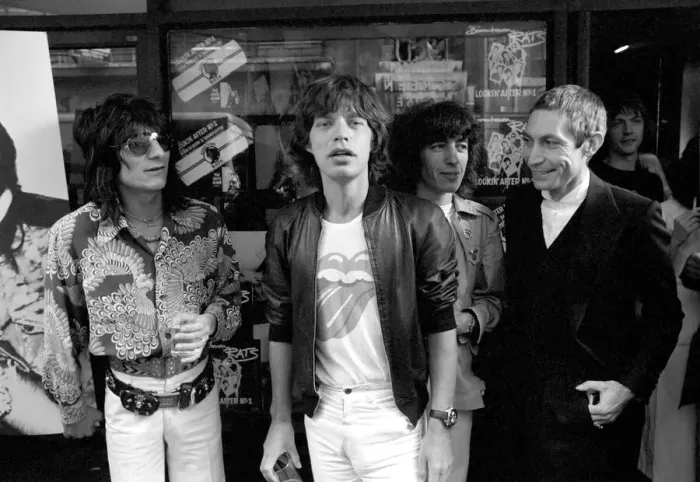 Framed Print : The Rolling Stones without Keith Richard launched their new record Framed Print : The Rolling Stones without Keith Richard launched their new record
