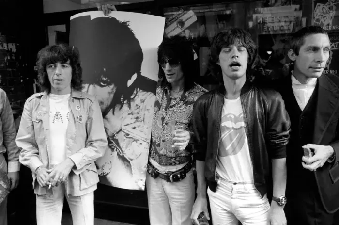 Framed Print : The Rolling Stones without Keith Richard launched their new record Framed Print : The Rolling Stones without Keith Richard launched their new record