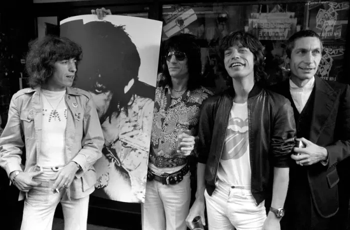Framed Print : The Rolling Stones without Keith Richard launched their new record