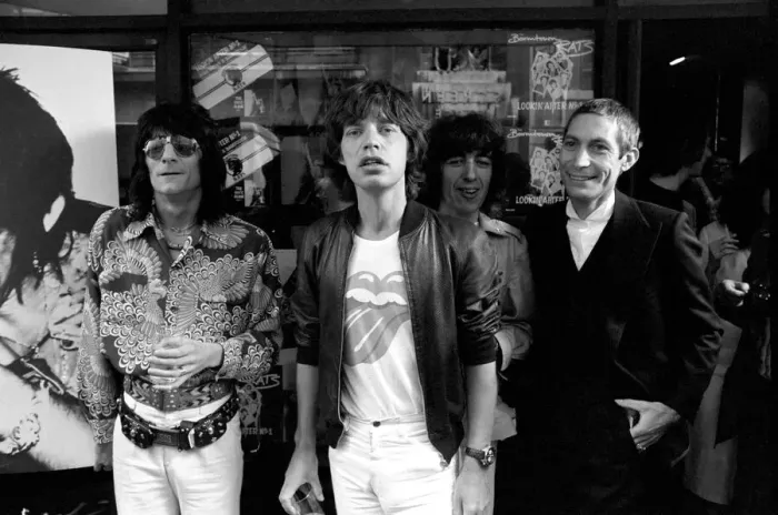Framed Print : The Rolling Stones without Keith Richard launched their new record