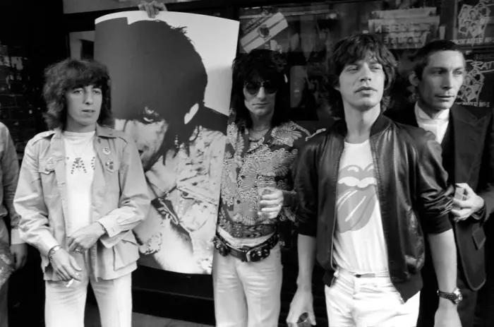 Framed Print : The Rolling Stones without Keith Richard launched their new record Framed Print : The Rolling Stones without Keith Richard launched their new record