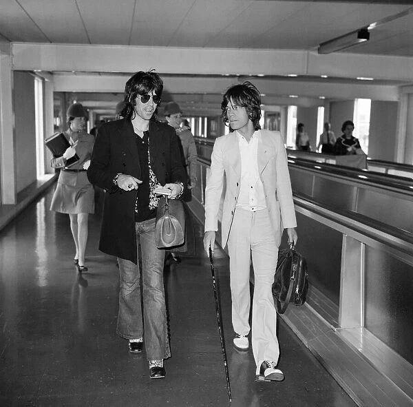 Rolling Stones: Keith Richards and Mick Jagger leaving London