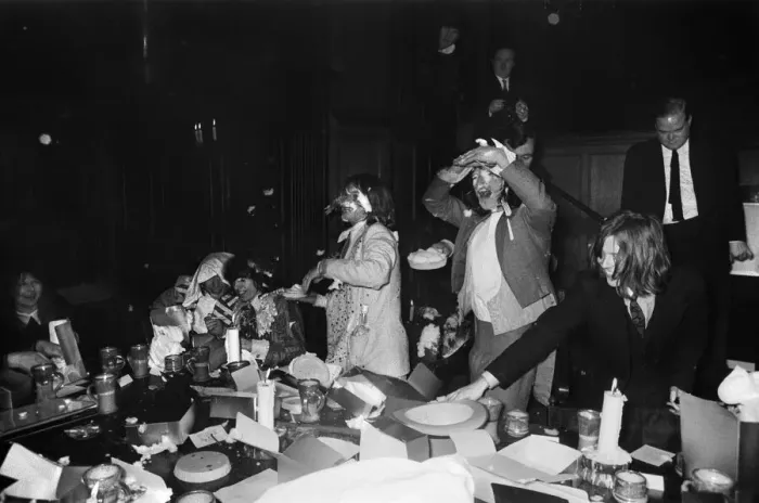 Framed Print : The Rolling Stones launch their Beggars Banquet album at the Elizabethan Room, Gore Hotel