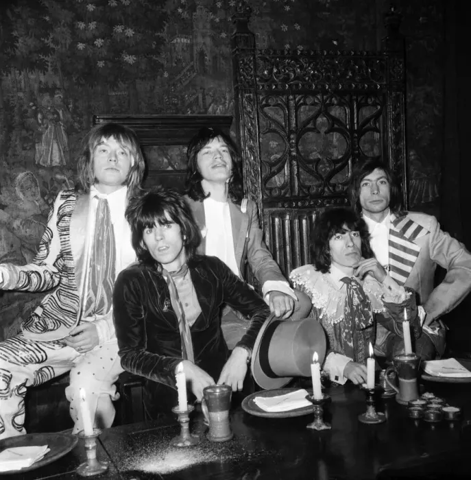 Framed Print : The Rolling Stones launch their Beggars Banquet album at the Elizabethan Room, Gore Hotel