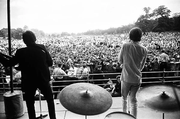 The Rolling Stones at Longleat, home of Lord Bath. Keith Richards