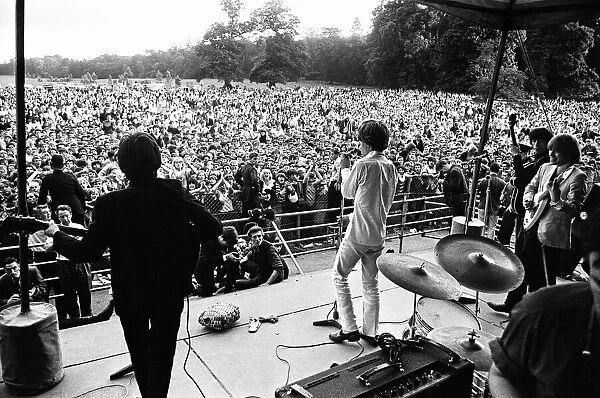 The Rolling Stones at Longleat, home of Lord Bath. Keith Richards